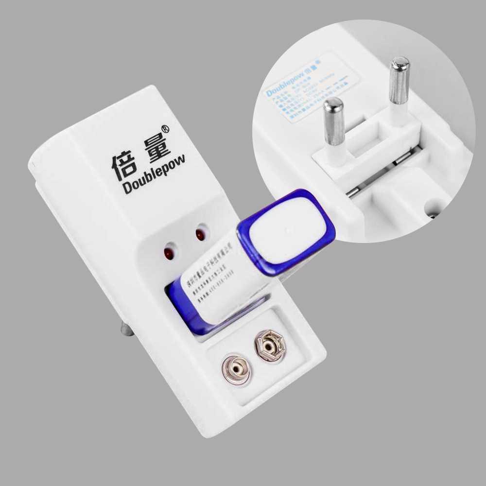 DOUBLEPOW Charger Baterai 2 slot for 9V with 1PCS 9V 280mAh DP-B09 Charger Baterai Tamiya Type C Baterai Aa Baterai Aaa Taffware Fast Charging Charger Baterai Charger Fast Charging Charger Baterai Aa Aa Aaa Charger Batre Batrai Aa Charger Batre Aa Batre
