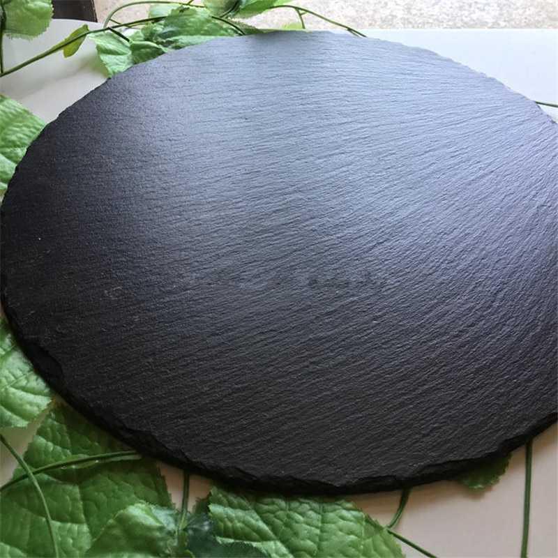 Piring Makan Steak Western Round Natural Dish Plate BBQ XT33 XYZLS