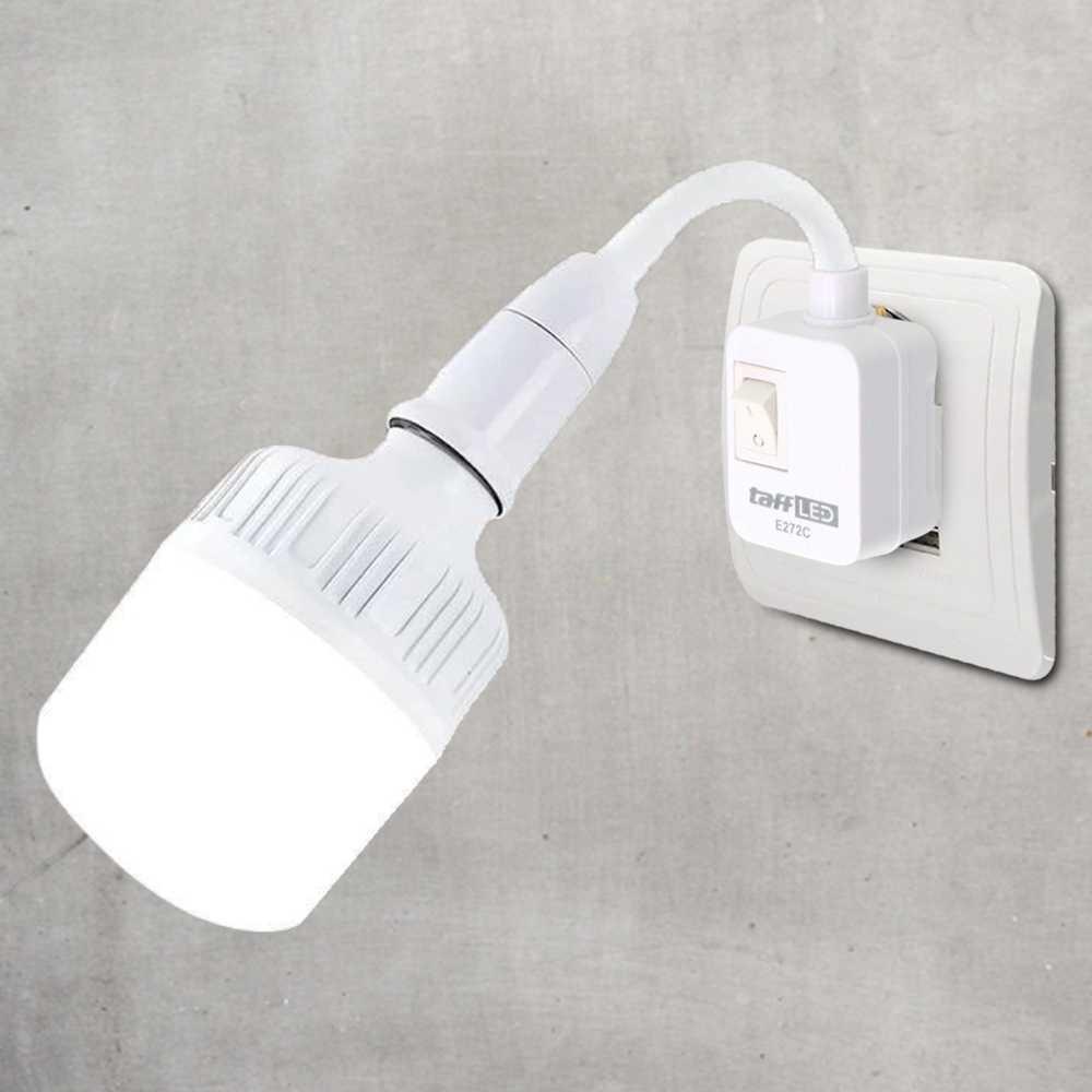 TaffLED Fitting Lampu EU E27 Wall Socket Lamp Holder 25cm - E272C