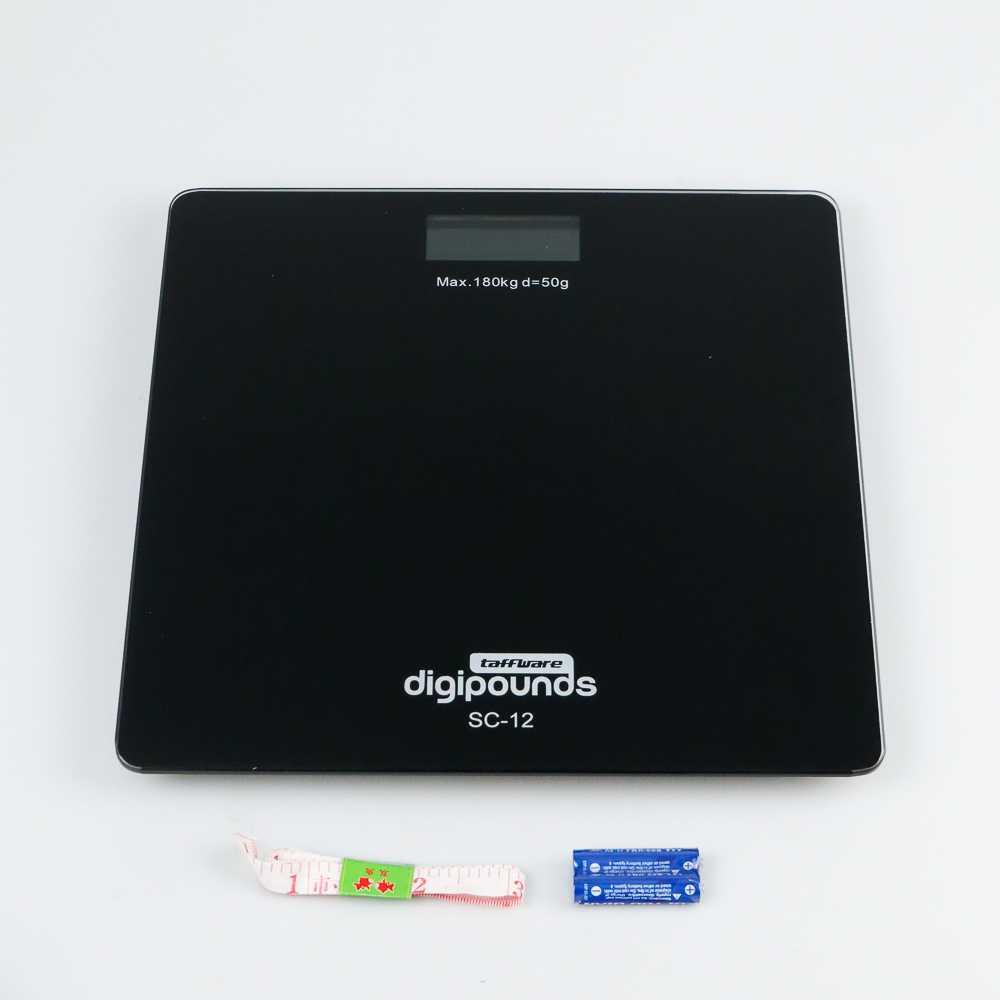 Taffware Digipounds Timbangan Badan Digital Temperature Battery SC-12