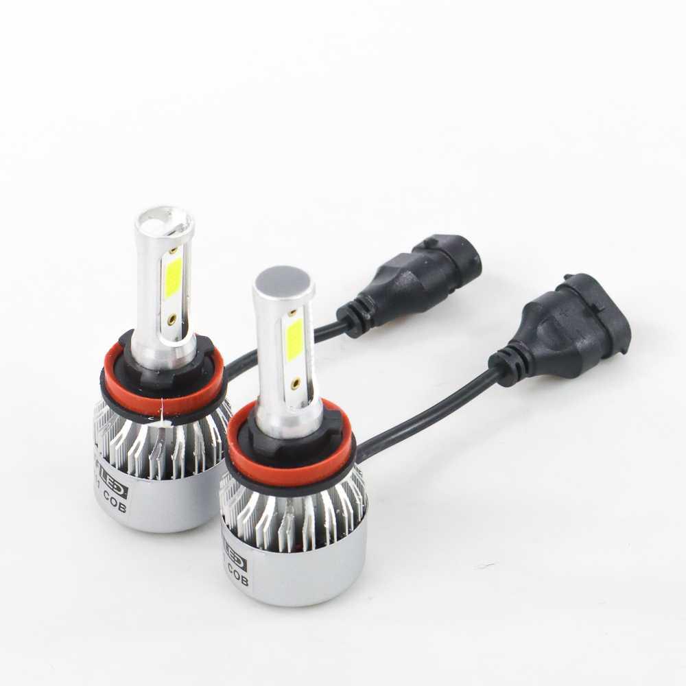 TaffLED Lampu Mobil LED COB Headlight 8000LM Chip Cool White 2 PCS 2