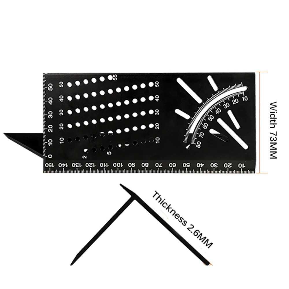 ABEDOE Penggaris Angle Ruler Mark Line 3D Measuring Tool Aluminium M142 Penggaris Set Penggaris Set Penggaris Joyko Penggaris Joyko Penggaris Murah Penggaris Murah Penggaris Plastik Penggaris Plastik Penggaris Ziegel Penggaris Ziegel Alat Siku Alat Siku P