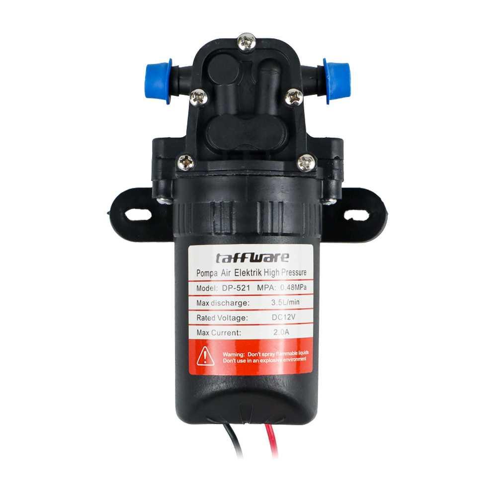 Taffware Pompa Air Elektrik High Pressure 12V 70PSI 3.5L/min DP-521 Pompa Air Kolam Renang Kolam Terpal Cuci Motor Otomatis Pompa Air Pompa Air Otomatis Filter Air Sumur Mesin Pompa Air Jet Pump Pompa Air Kolam Pompa Kolam Renang Anak Pompa Air Otomatis