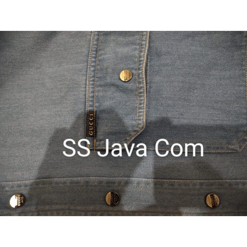 Jaket Jeans Gucci Original