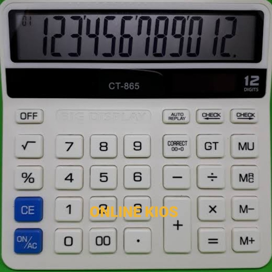 

Kalkulator CT-865 - Check & Correct Calculator Desktop CT865