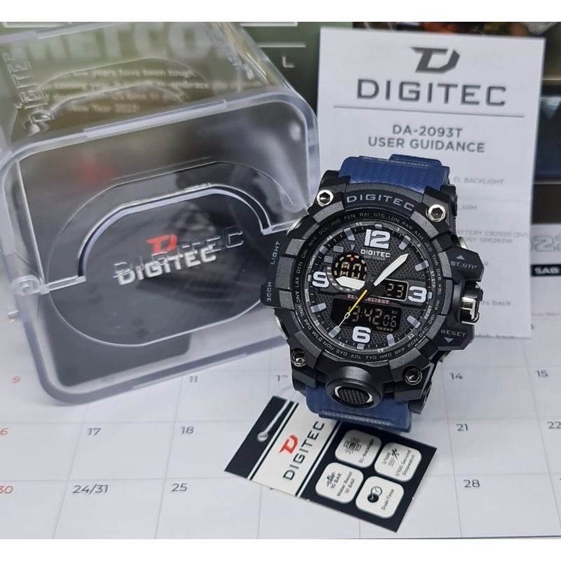 jam tangan Digitec DA-2093 Analog Digital