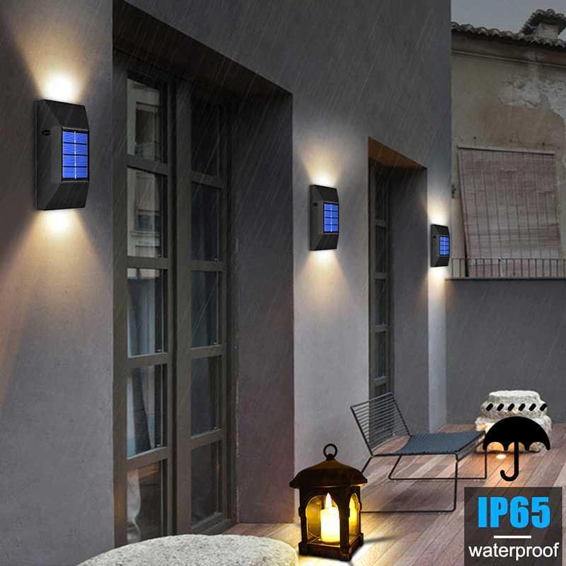 Everso Lampu Dinding Solar Outdoor 2 PCS Waterproof 6 LED Warm White L30 Lampu Mobil Tenaga Angin Lampu Mobil Tenaga Angin Lampu Tenda Anak Lampu Tenda Anak Lampu Tenda Usb Lampu Tenda Usb Lampu Led Rumah Lampu Led Rumah Lampu Plafon Rumah Minimalis Lampu