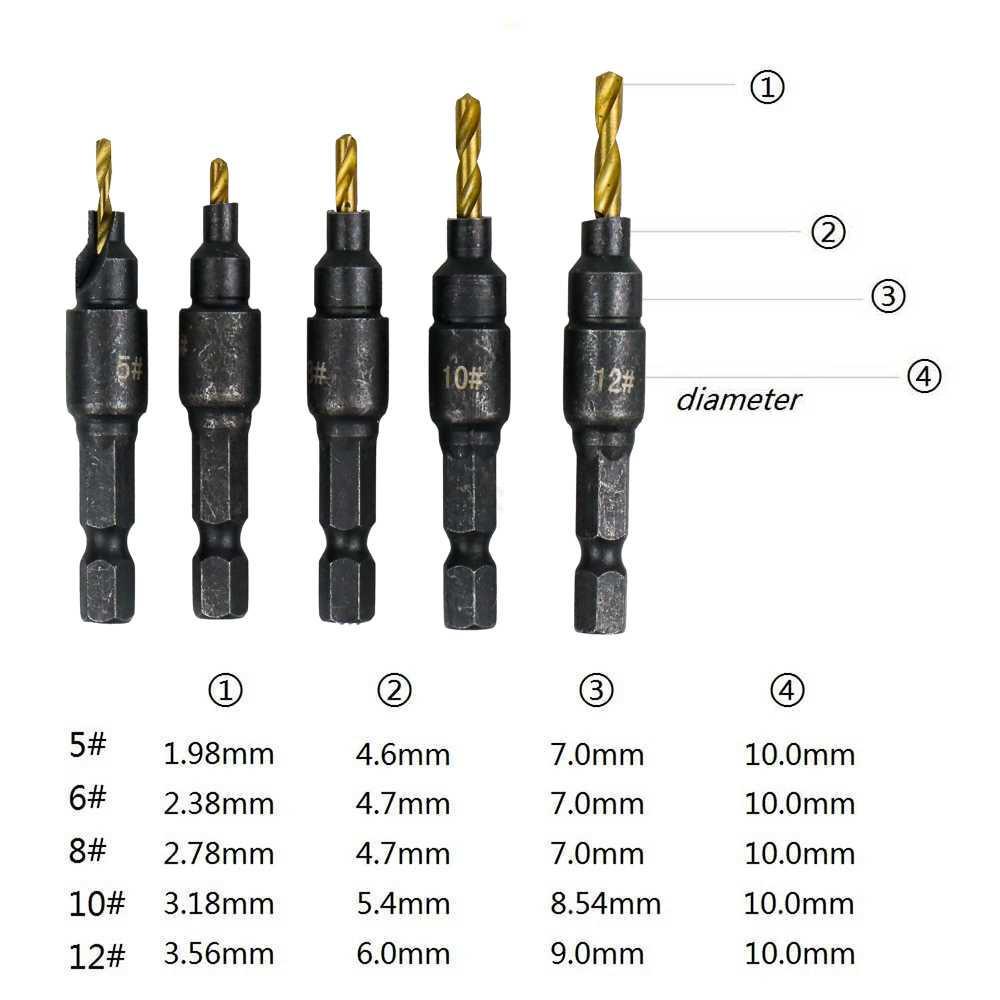 Taffware Vastar Mata Bor Drill Bit HSS 1.98-3.56 mm 5 PCS - SV-VDB26