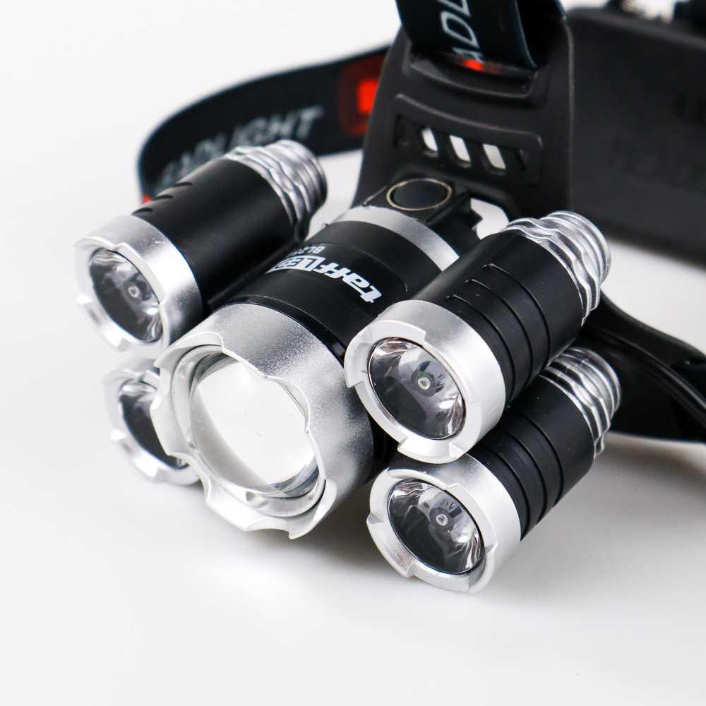 TaffLED Headlamp Light Cree XML T6+4XPE 40000Lumen 18650+Charger BL254