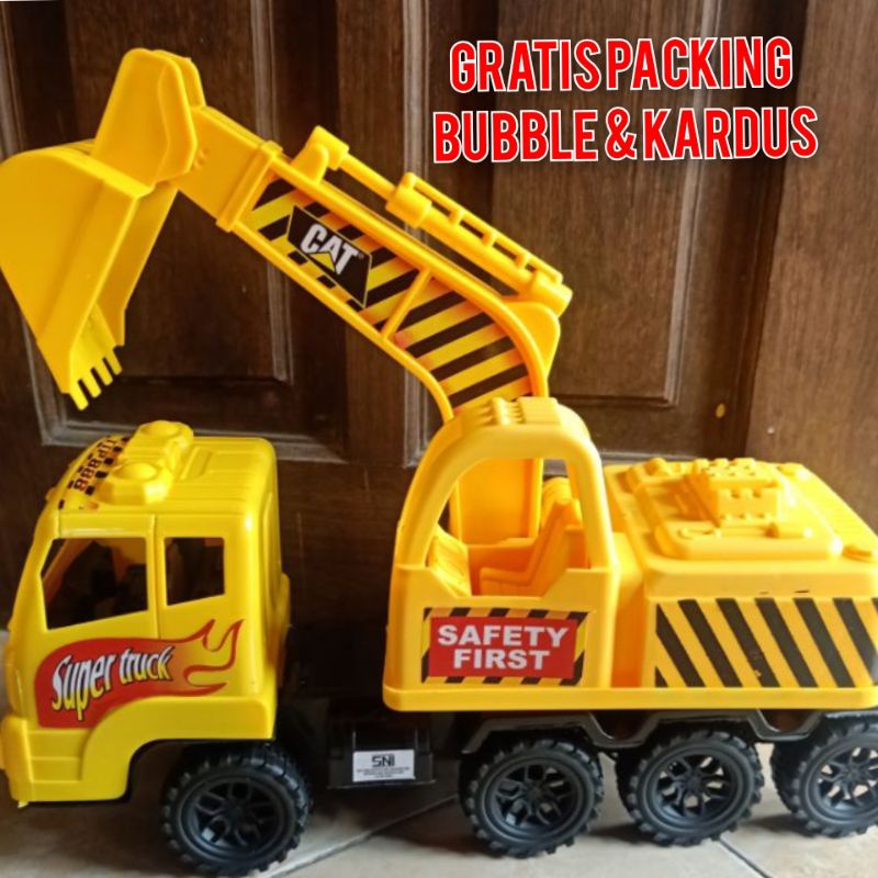 Mainan Super Truck Bego Besar - Mainan mobil konstruksi Beko besar