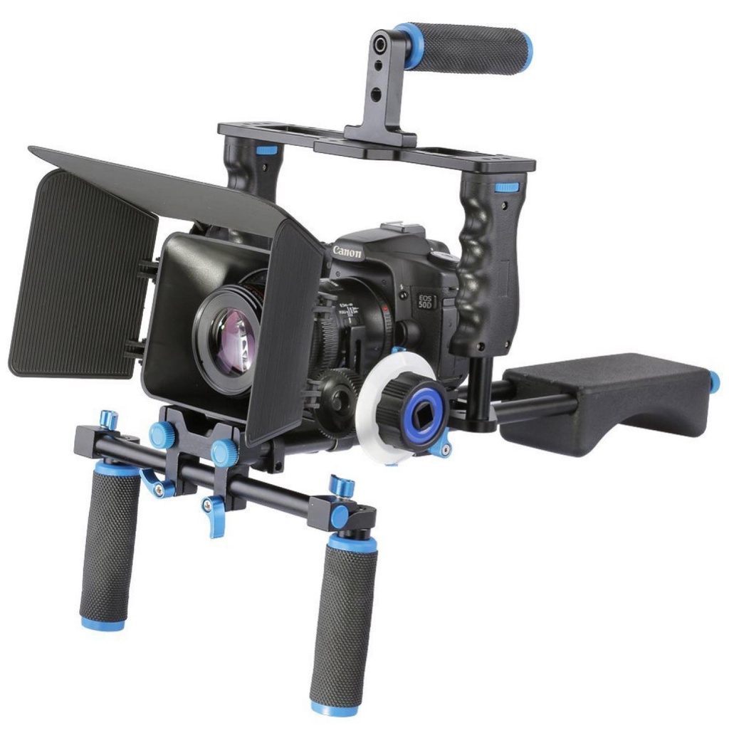 Rig Kamera DSLR 5 in 1 Stabilizer+Shoulder Support+Follow Focus - D221