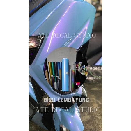 stiker biru lembayung ice blue lembayung premium