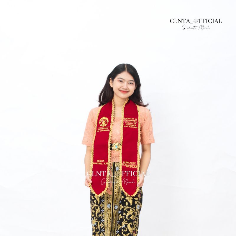Selempang Wisuda Oxford | Selempang Wisuda Leher | Selendang Graduation | Selempang Berkualitas| Sel