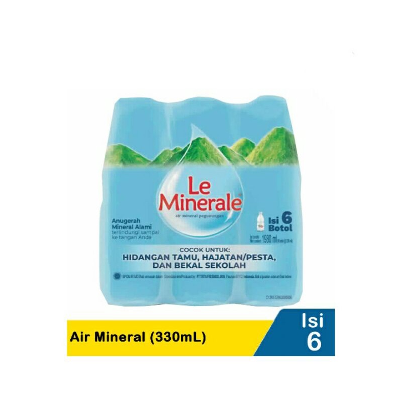

Le Minerale Air Mineral 6X330mL