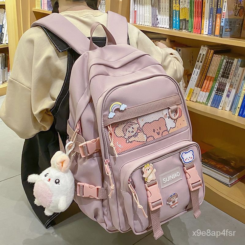 Tas Sekolah SD Anak Perempuan Kelas 3 Sampai Kelas 6 Musim Panas Kapasitas Besar Siswa Sekolah Menen