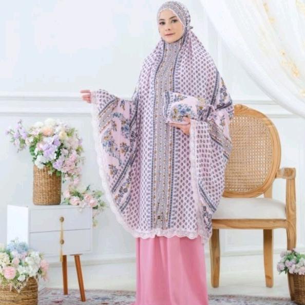 Mukena  Dewasa Rayon Premium Travelling Moscha Hijab Purnamaostore