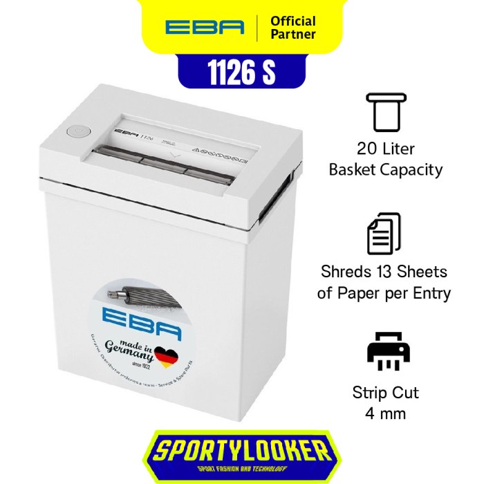 Terlaris Eba 1126S / 1126 S Paper Shredder - Mesin Penghancur Kertas Grs Resmi