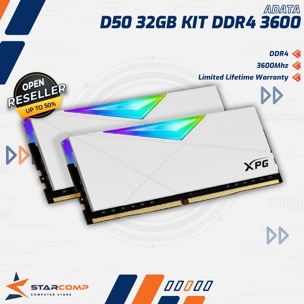 RAM ADATA XPG SPECTRIX D50 RGB 32GB KIT | 2x16GB DDR4 3600 MHz