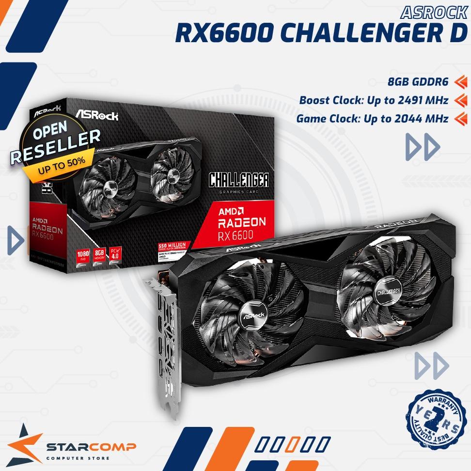ASRock AMD Radeon RX 6600 Challenger D 8GB RX6600