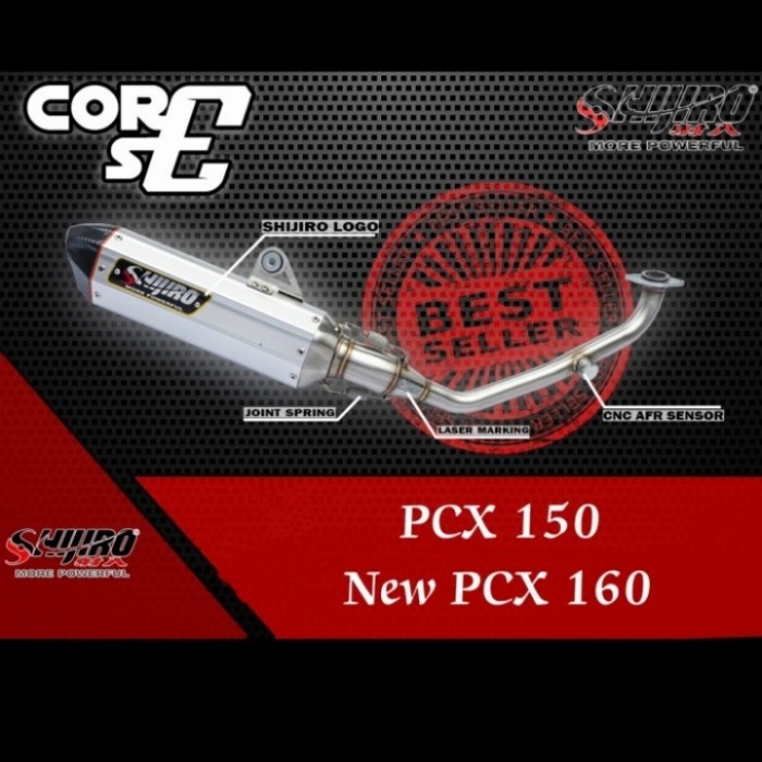 Knalpot Pcx 160 Type Core Se Shijiro Racing Original