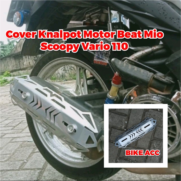 Cover Knalpot Motor Beat Vario Nmax Aerox Full Besi Universal Motor