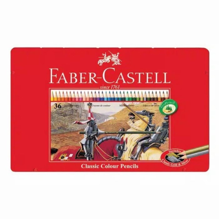 

Terlaris Pensil Warna Kaleng Faber Castell Tin Case Classic 36