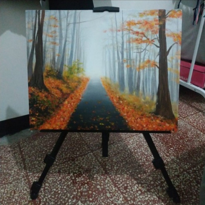 Easel Easel Lukis Stand Lukisan Standing Frame Foto Tripod