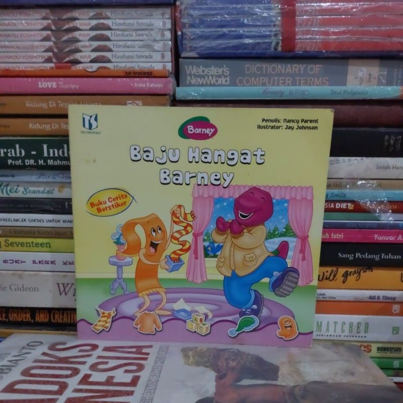 BUKU ORIGINAL Barney Baju Hangat Barney buku cerita tanpa stiker bekas