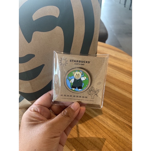 Starbucks Earth Day Enamel Pin Bear