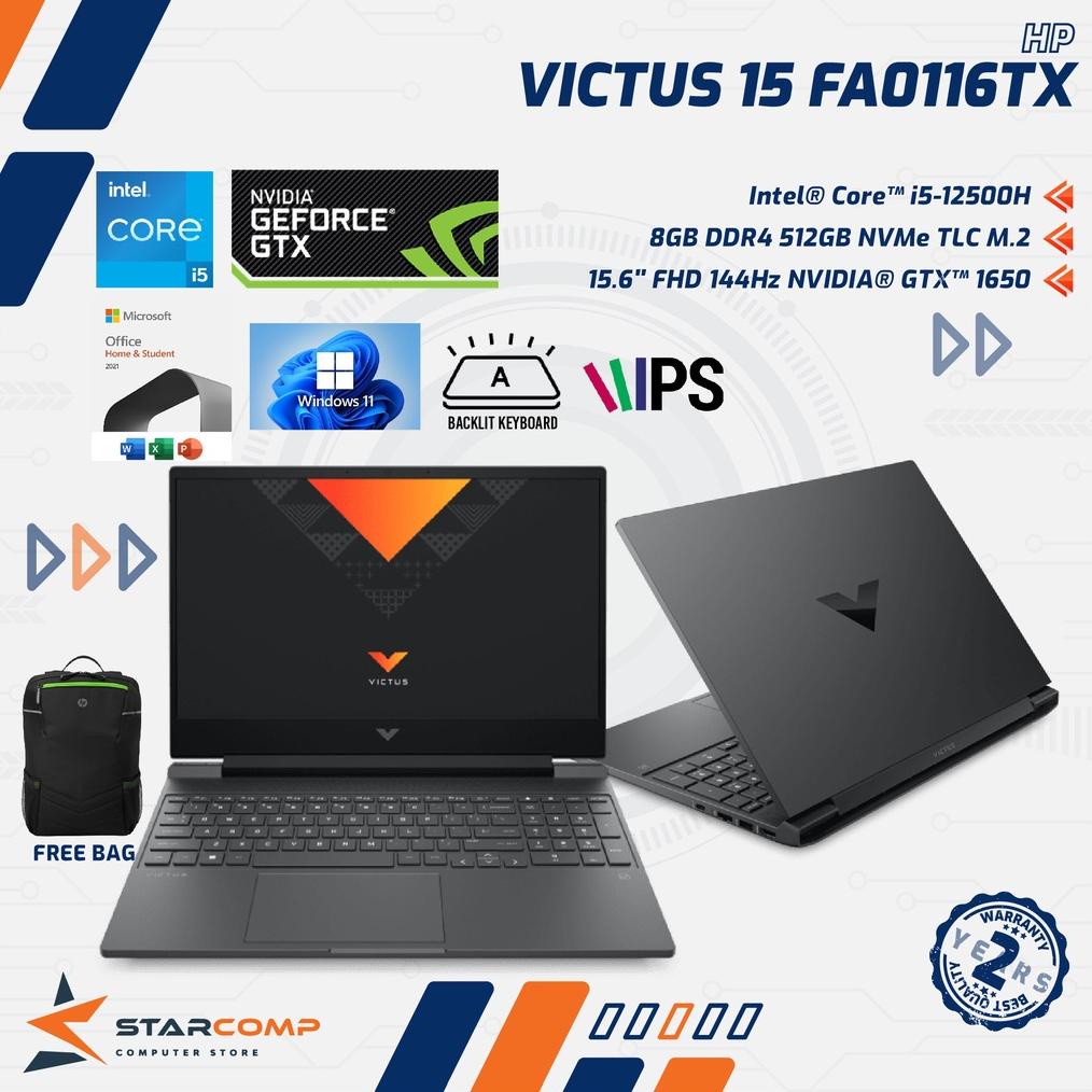 HP Victus 15 FA0116TX - i5 12500H GTX1650 8GB 512GB SSD 15.6" FHD 144Hz