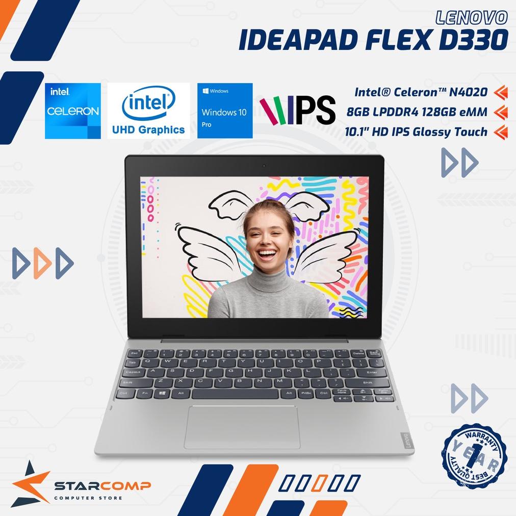 Lenovo Slim D330 Flex TOUCH N4020 8GB 128GB W10Pro 10.1 GREY