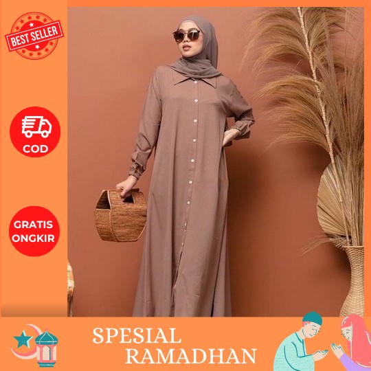 Terlaris!! Promo Syamila Dress Baju Wanita Dewasa Muslim Gamis Crinkle Airflow Terbaru Lebaran 2023 