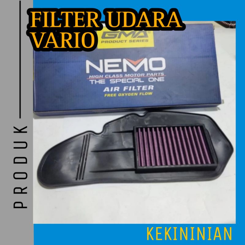 Filter Saringan Udara Vario 125 150 2013-2023 Stainless Nemo Air Filter Nemo Vario Stainles