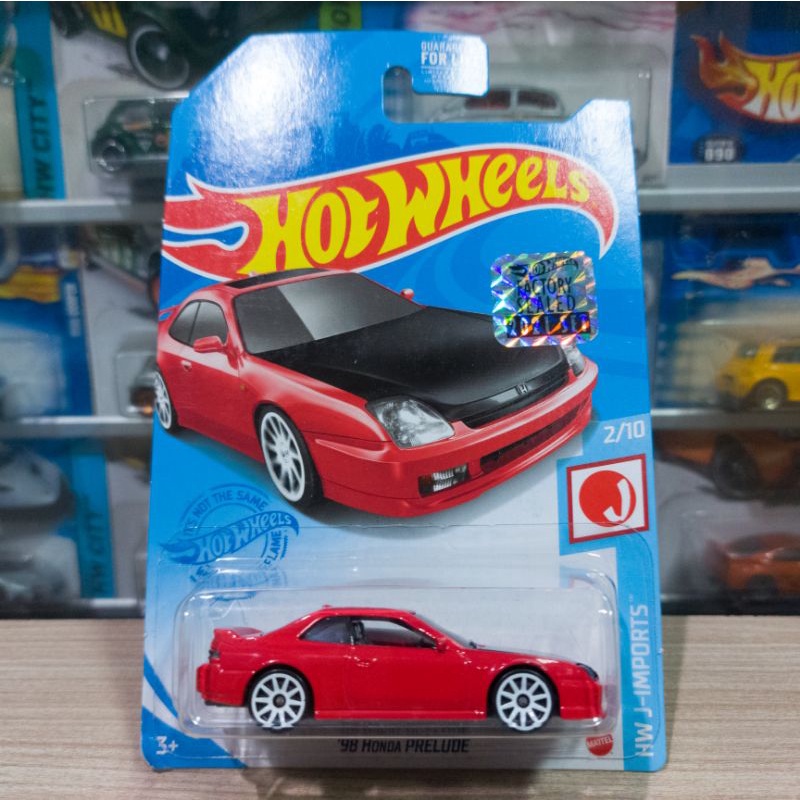 HOT WHEELS 98 HONDA PRELUDE RED - FACTORY SEALED
