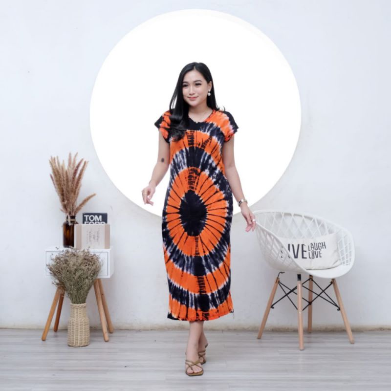 CASUAL DRESS BODYCON LIMITED BAHAN COTTON BUSUI MOTIF BALI KEKINIAN