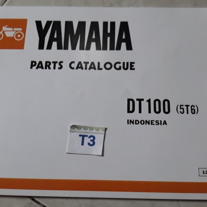 Buku Part Catalog Yamaha Dt 100 Promo Murah