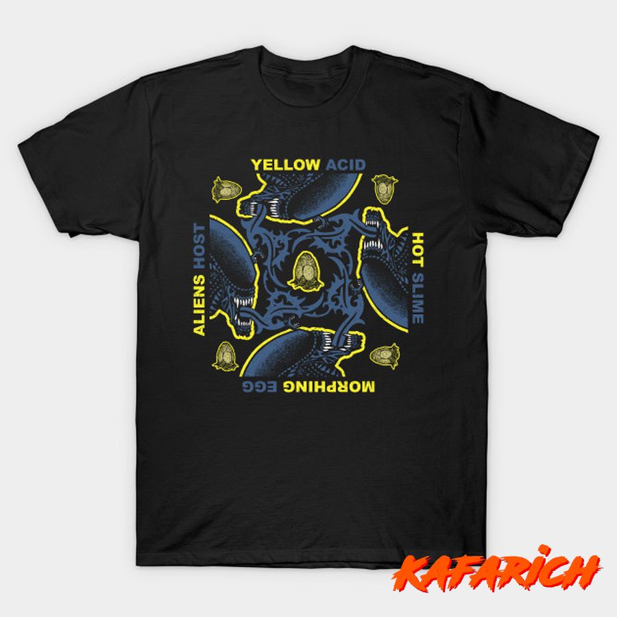 Kaos Custom Popular Yellow Hot Morphing Aliens Alien Aliens Red Hot Chili Peppers Xenomorph