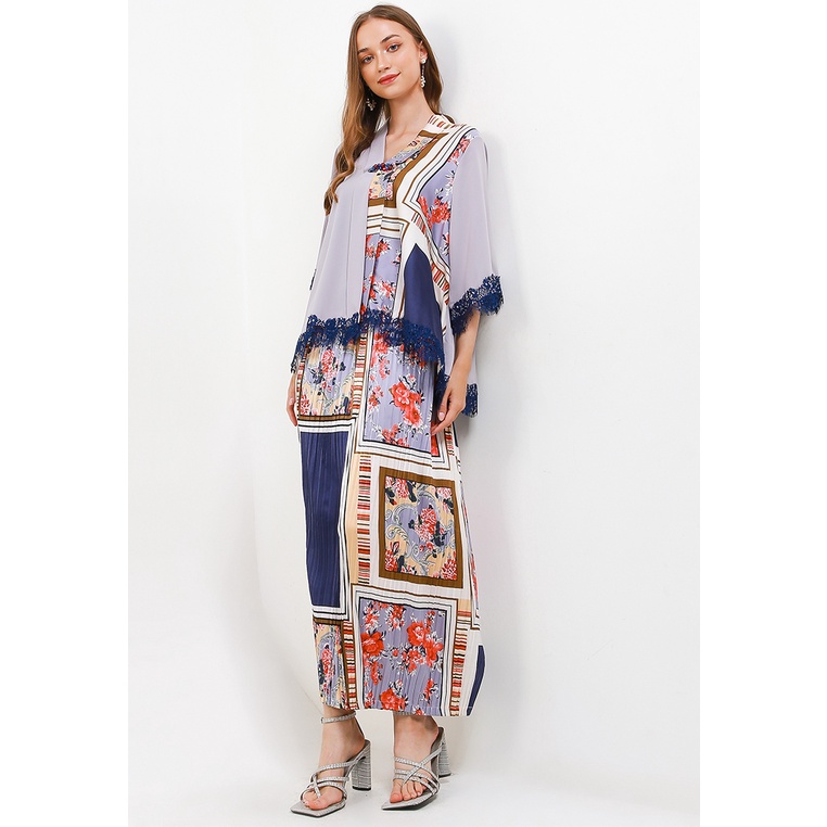 Blouse Wanita LUIRE by Raden Sirait Original Bernuansa Modern Cewek Ethnic Satin SET Kartini Bunga P