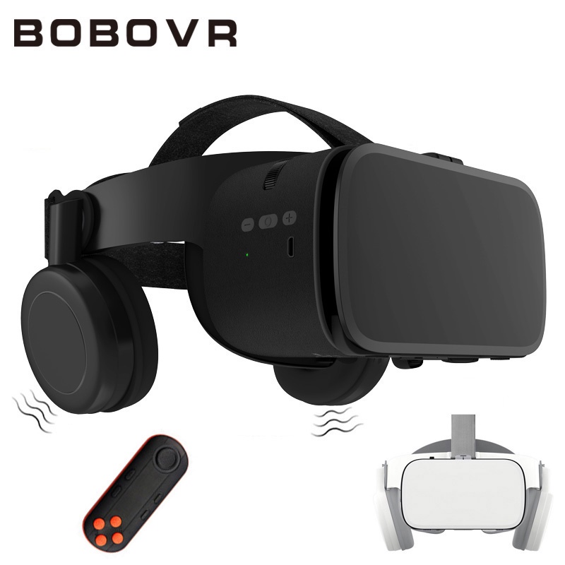 BOBOVR Z5 Update BOBO VR Z6 Kacamata 3D Helm Headset Virtual Realitas Stereo Teropong untuk iPhone A