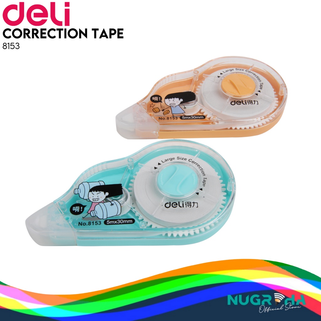 

Deli Correction Tape / Tip Ex Kertas 30 M 8153