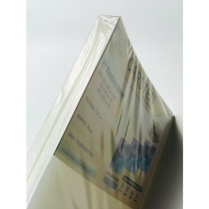 

Cover mika Jilid Doff 0.50mm A4 isi 50 lembar