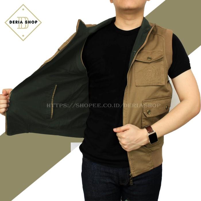 Terlaris Vest Rompi Jeep Bolak Balik / Kanvas / Import / Katun / Pria / Lapangan