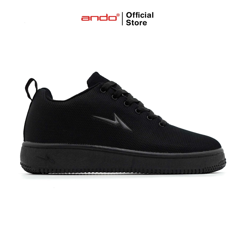 Ando Official Sepatu Sneakers Exori Wanita Dewasa - Hitam/Hitam