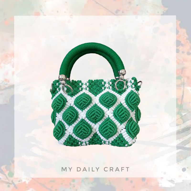 Tas tangan / handbag / sling bag / tas anyaman / tas tali kur / tas rajut / tas macrame