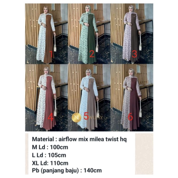 new Lusy terbaru gamis lebaran ORI premium labe