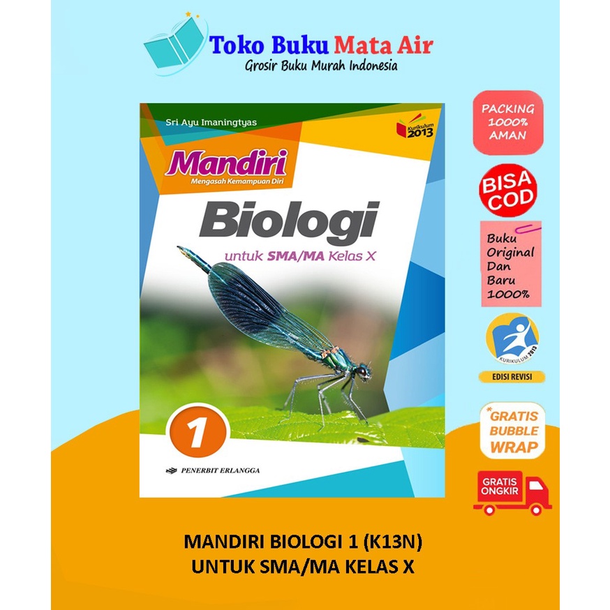 

BEST SELLER ORIGINAL MANDIRI BIOLOGI SMA/MA KLS 10 11 12 (K13N) ERLANGGA