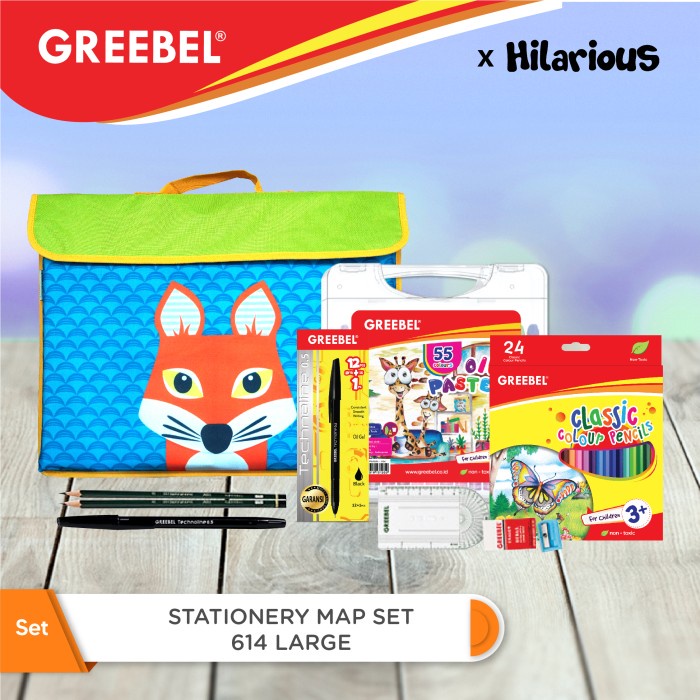 

GREEBEL Paket Stationery Map / Tas Set 614 Large