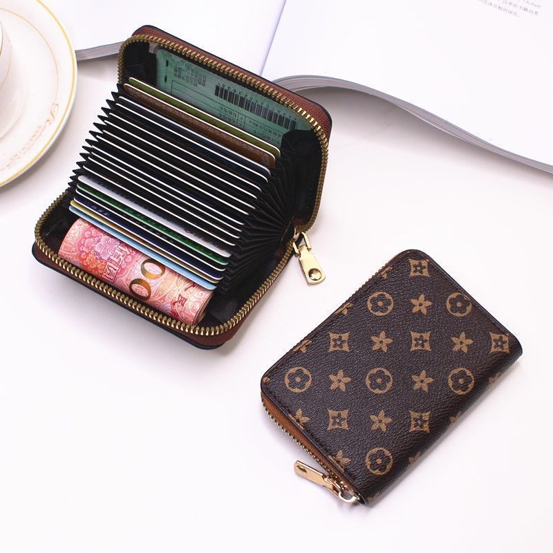 Sera high-end card holder wanita Eropa dan Amerika net merah multi-kartu posisi baru anti-degaussing bank kapasitas besar pemegang kartu kompak laki-laki