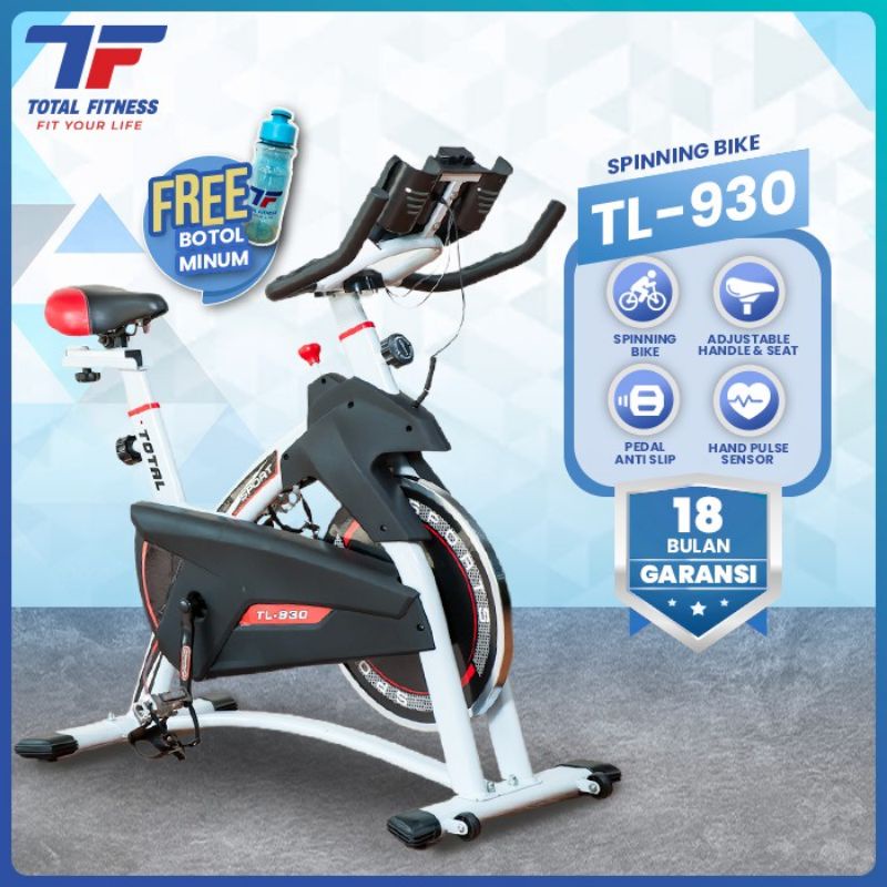 Sepeda Statis Spinning bike TL 930 Total Fitnes