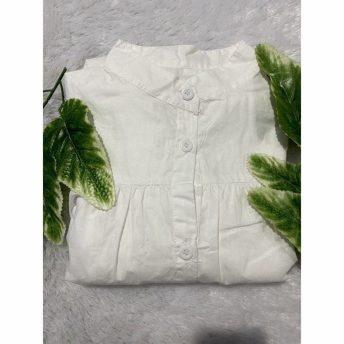 PROMO GAMIS ZOYA MIDI DRESS FULL KANCING//FASHION WANITA//GAMIS WANITA - PUTIH TRENDY LEBARAN 2023 T